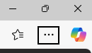 Browser toolbar buttons with the three dots highlighted in a black box
