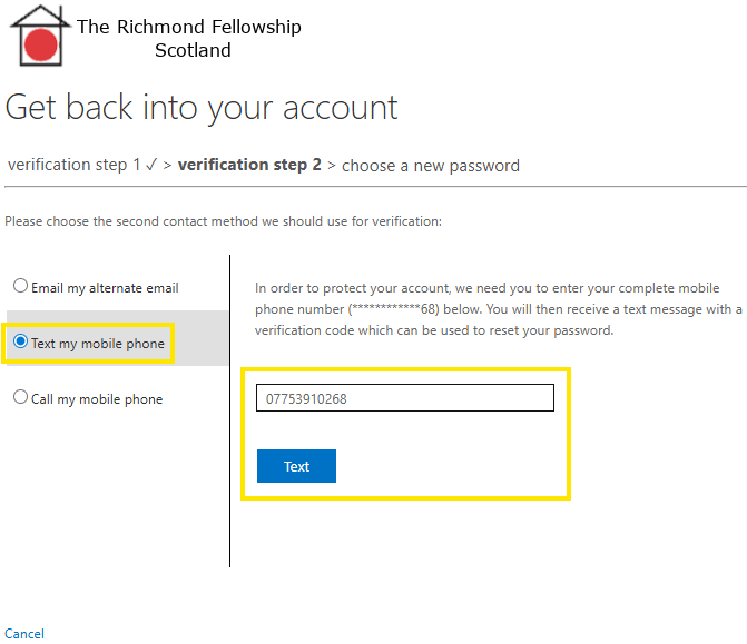 Confirm your mobile number
